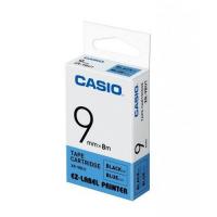 Casio XR-9BU1 標籤帶 9mm藍底黑字
