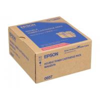 Epson S050607  原裝   孖裝   15K  Toner Cartridge - Magenta AcuLaser C9300