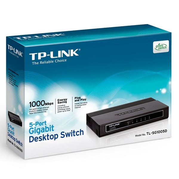TPLink TLSG1005D 5Port Gigabit Desktop Switch