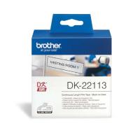 Brother DK-22113 膠質標籤帶 62mm x 15m  透明底黑字