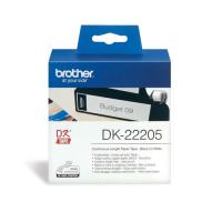 Brother DK-22205 白色紙質標籤帶 62mm x 30m  白底黑字