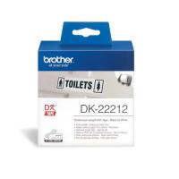 Brother DK-22212 白色膠質標籤帶 62mm x 15m 白底黑字