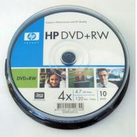 HP DVD+RW  4x  4.7GB 10張裝