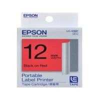 EPSON LK-4RBP  12mm x 8M  標籤帶-紅底黑字 C53S654403 LW-300 LW-400 LW-600P LW...