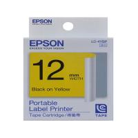 EPSON LK-4YBP (12mm) 標籤帶-黃底黑字(C53S654515...