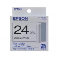 EPSON LK-6WBN (24mm) 標籤帶-白底黑字(C53S656501...