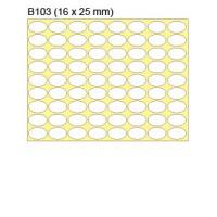 新星牌 New Star Label B103  橢圓 16 x 25 mm  1080個 包