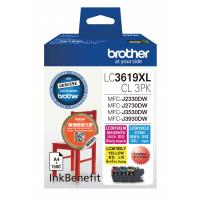 Brother LC3619XLCL3PK  原裝  高容量 彩色墨盒套裝