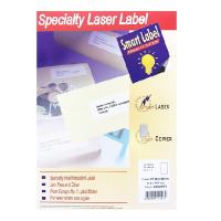 Smart Label 2586LPE1 A4鐳射啞面膠質Label 白色 10張裝