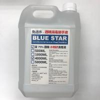 BLUE STAR 免過水酒精消毒搓手液 1000ml 水劑狀 現貨發售