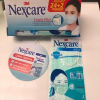 3M Nexcare 三層外科口罩 2個包裝售價$20 