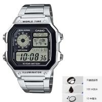 CASIO AE-1200WHD-1A 手錶 不鏽鋼錶帶