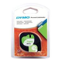 Dymo 91200 12mm 白底黑字 紙質 標簽帶 4M