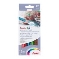 PENTEL 12色水溶性木顏色筆 (12色紙盒裝)