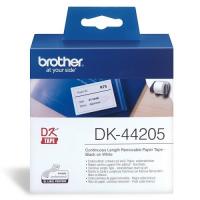 Brother DK-44205 可移除紙質標籤帶(62mmx30M) 白底黑字