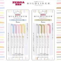 Zebra MildLiner WKT7 雙頭螢光筆 柔和色系5色套裝 2022...