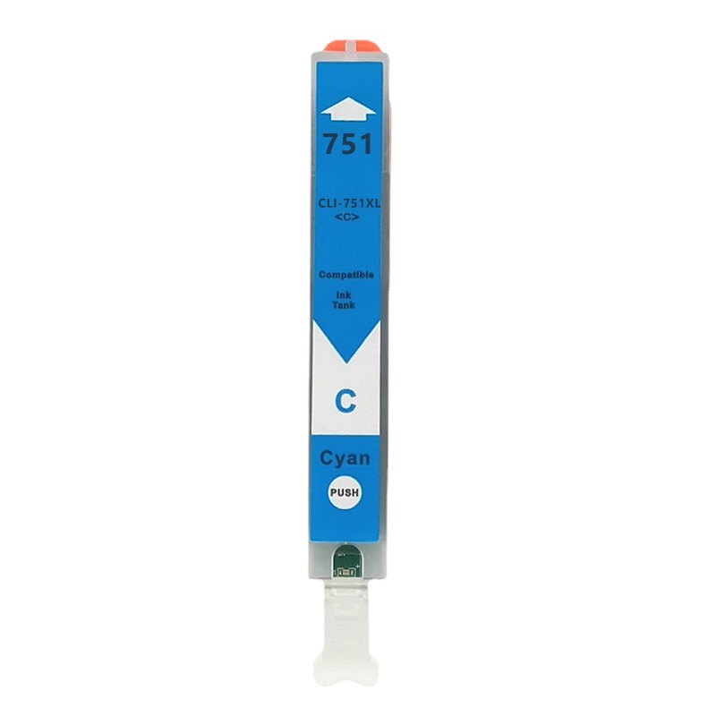 Cm751 Ink Blue Star 代用 Canon CLI-751XLC 藍色墨盒 代用 INK CLI751XL CYAN