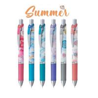 【限定】Pentel Energel 0.5 按掣啫喱筆 2023夏季套裝黑色6支 BLN75SM