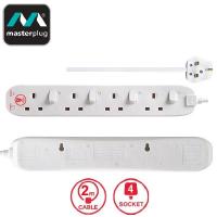 Masterplug SWSRG42N 4位獨立掣拖板 2米  防雷保護