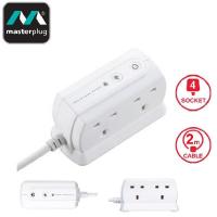 Masterplug SRGD42MW 4位背靠背設計拖板 2米  防雷保護