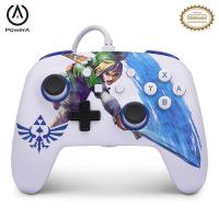 PowerA ENWIRED CONTROLLER ZELDA MASTER SWORD ATTACK 薩爾達傳說 林克版 加強版有線控制器...