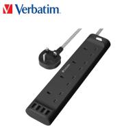 Verbatim 威寶  4位AC插座及4 USB-A 充電口拖板 #66685