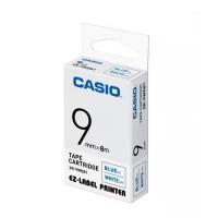Casio XR-9WEB1 標籤帶 9mm白底藍字