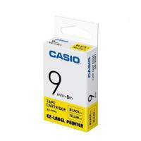 Casio XR-9YW1 標籤帶 9mm黃底黑字