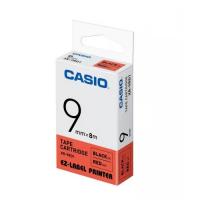 Casio XR-9RD1 標籤帶 9mm紅底黑字