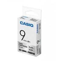 Casio XR-9SR1 標籤帶 9mm銀底黑字
