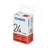 Casio XR-24RD1 標籤帶 24mm紅底黑字