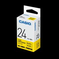 Casio XR-24YW1 標籤帶 24mm黃底黑字