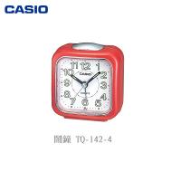 CASIO 鬧鐘 TQ-142-4 紅框白底