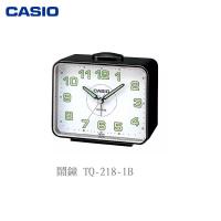 CASIO 鬧鐘 TQ-218-1B 黑框白底