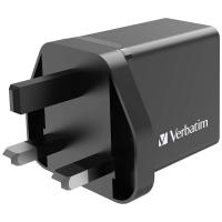 Verbatim 4端口 30W PD QC 3.0 USB 充電器  66897白色66892黑色