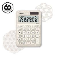 CASIO 60 週年 和紋版本 MS-20UC-JWE 竹籠白 12位迷你桌上型計算機