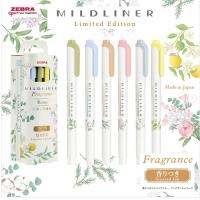 【限定】ZEBRA Mildliner 柔和淡色雙頭螢光筆 香味系列 6色限定套裝 WKT7-FR-6C