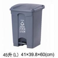 FAX88 腳踏 有蓋 垃圾桶 45L 灰色