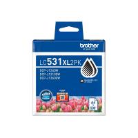 BROTHER LC531XL2PK 原裝高容量墨盒 黑色2個裝 約500頁X2