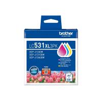 BROTHER LC531XL3PK 原裝高容量彩色墨盒 3色套裝 約500頁x3