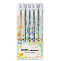【限定】Pentel Energel 0.5 按掣啫喱筆 KAWAII 8th 可愛疊字系列6支套裝 BLN75KW