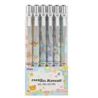 【限定】Pentel Energel 0.5 按掣啫喱筆 KAWAII 8th 可愛疊字系列6支套裝 BLN75KW