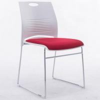 FAX88 輕便金屬腳活動椅 白膠背紅色軟墊 可疊培訓椅 #14877