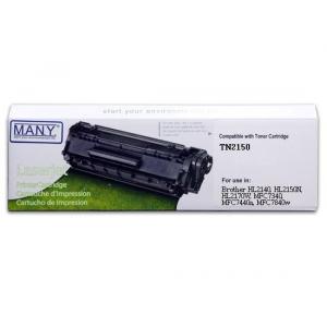 Many  代用   Brother  TN2150 環保碳粉 HL-2140,HL-2150N,HL-2170W,DCP-7030,DCP-7040,MFC-7340,MFC-7450,MFC-7840N