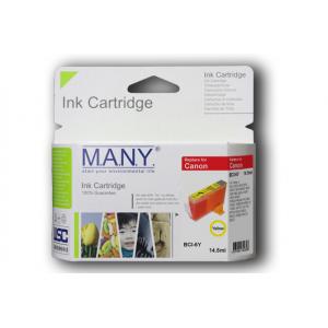 Many  代用   Canon  Bci6eY Yellow 環保墨盒
