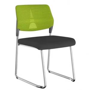 FAX88  #15170 可疊式弓型培訓椅 綠背黑座墊