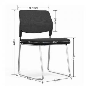 FAX88  #15170 可疊式弓型培訓椅 綠背黑座墊