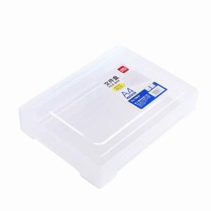 Deli 78930 A4 透明文件盒  天地蓋