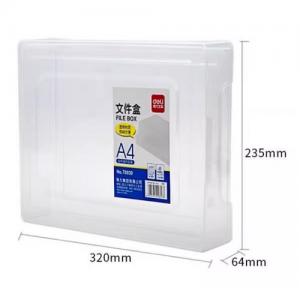 Deli 78930 A4 透明文件盒  天地蓋