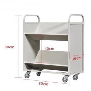 V型二層圖書車 L800xW360xH900mm